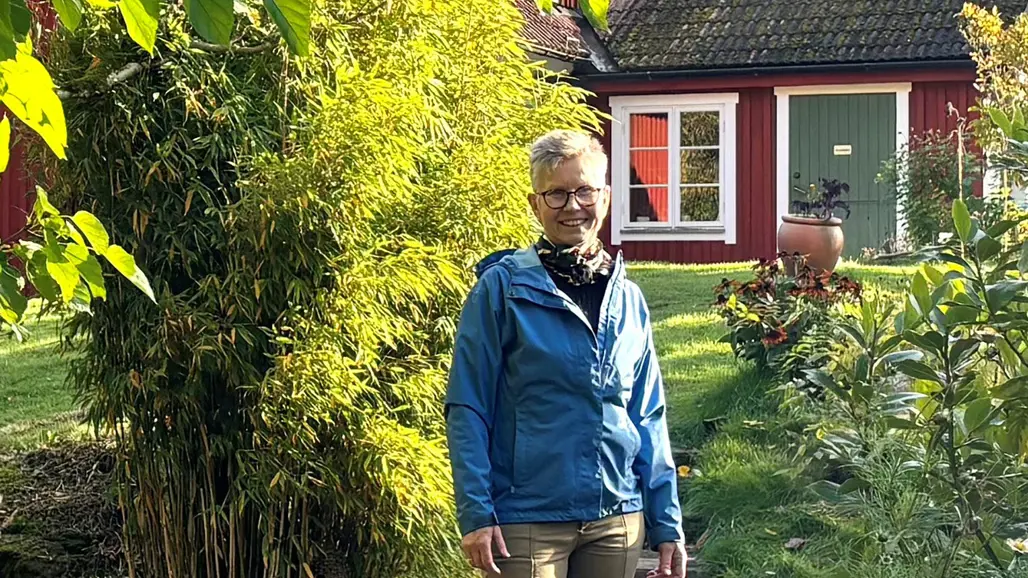 Britt-Marie Bjerre leder naturunderstödd rehabilitering – NUR på Kluvhults gård mellan Hässleholm och Kristianstad sedan 2012. Foto: Kluvhults gård