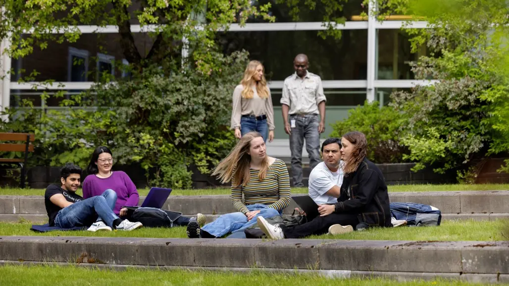Studenter på Campus Umeå