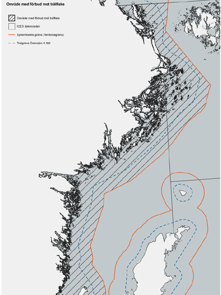 Karta över Sveriges kust