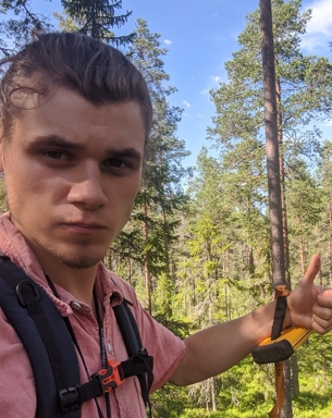 man in the forest