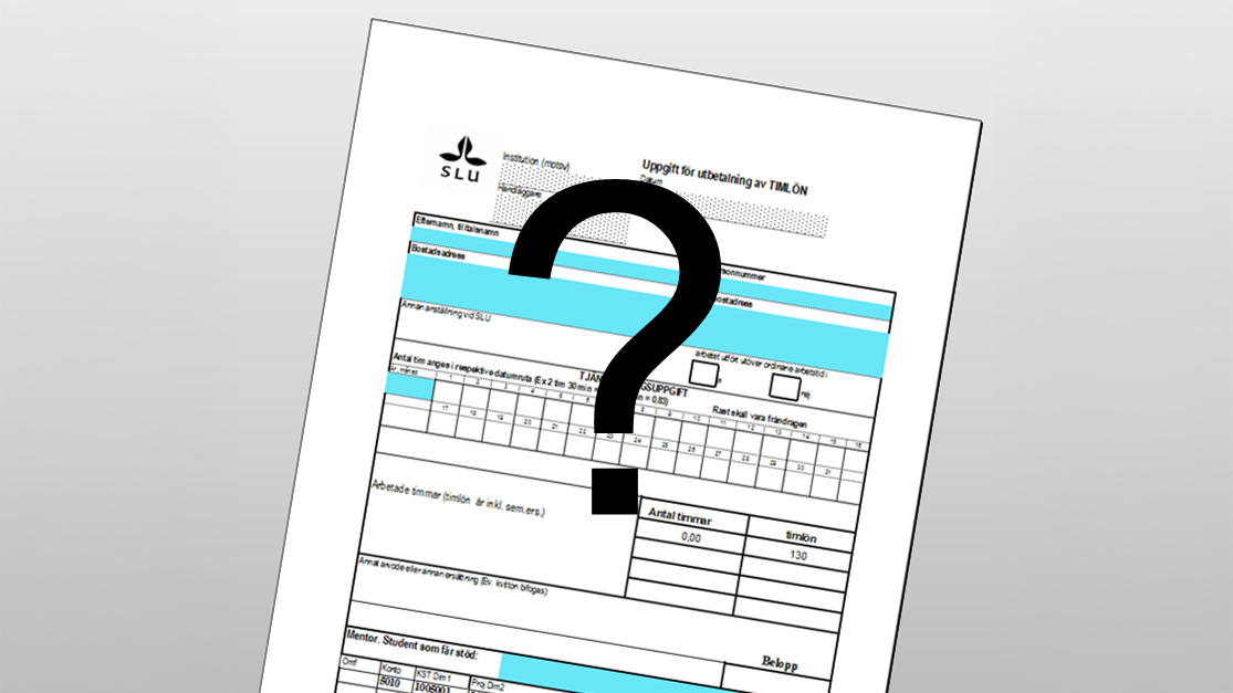 Formulär och frågetecken