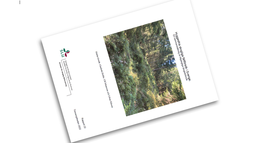 Image of the front page of a report published by the Unif for Field-based Forest Research.
