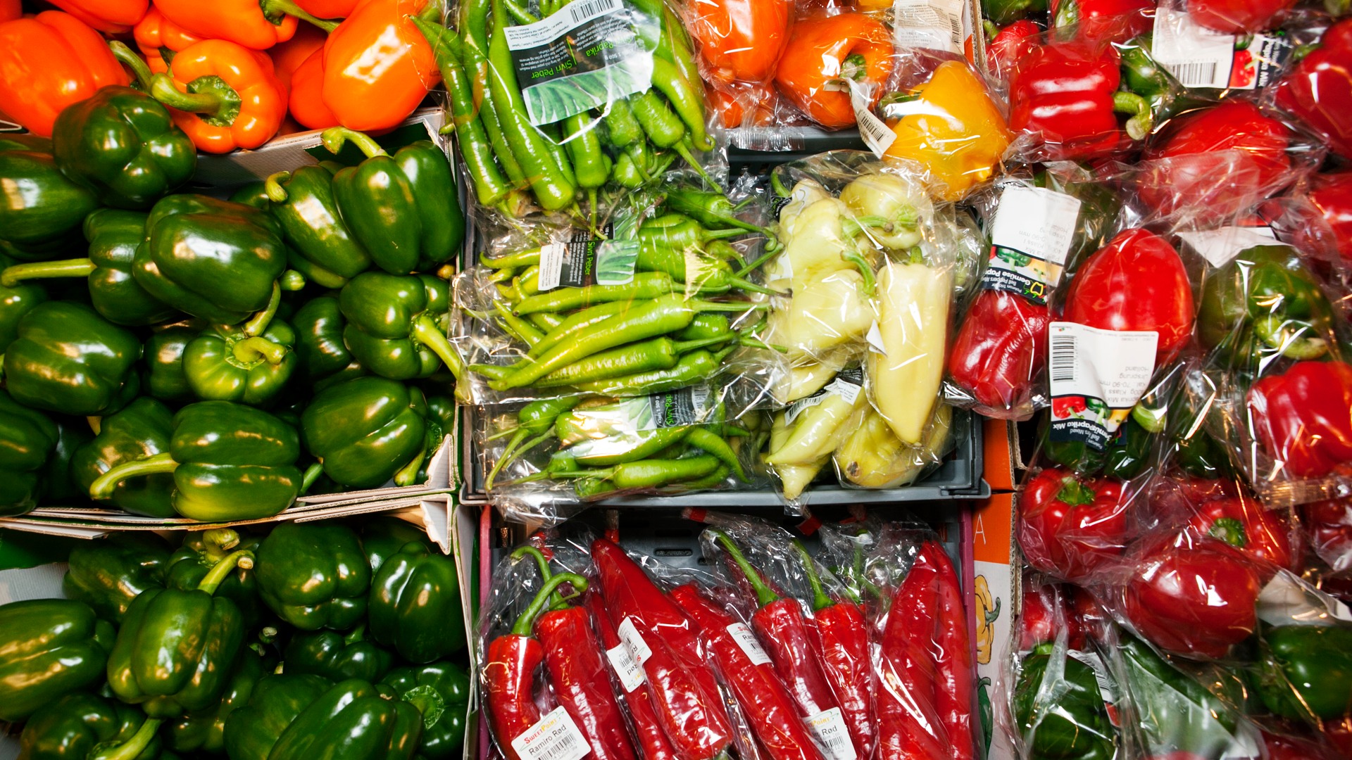 Paprikor i butik