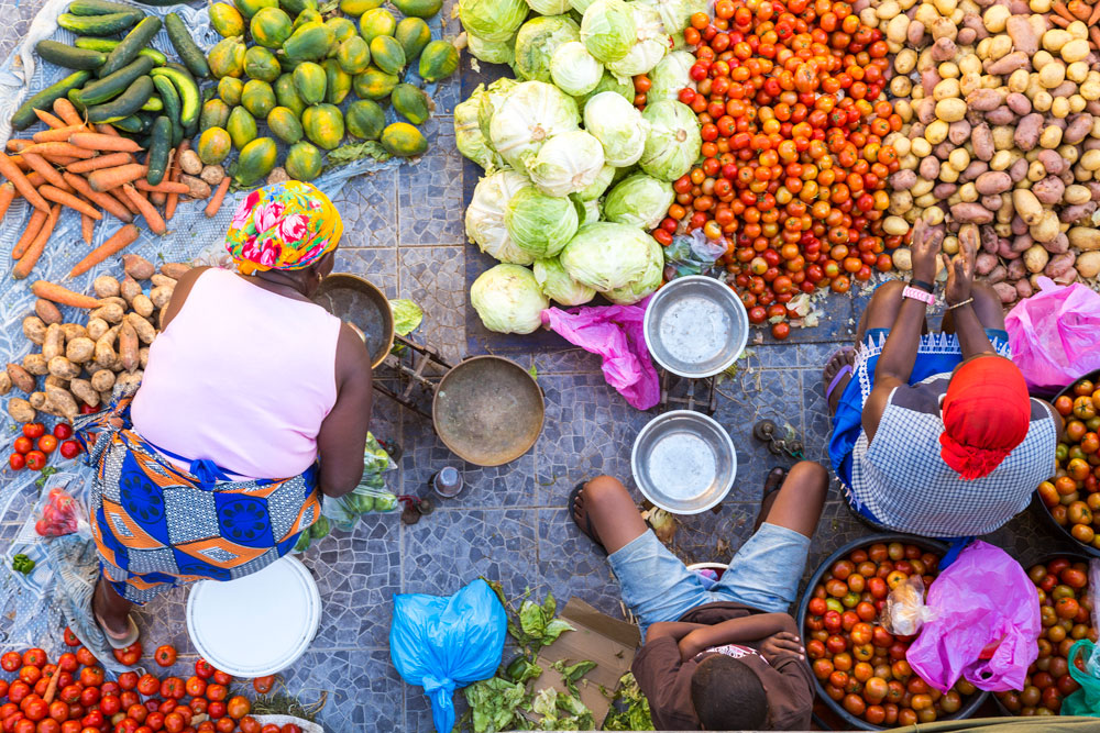 Vendors at a market. Photo: Getty Images
