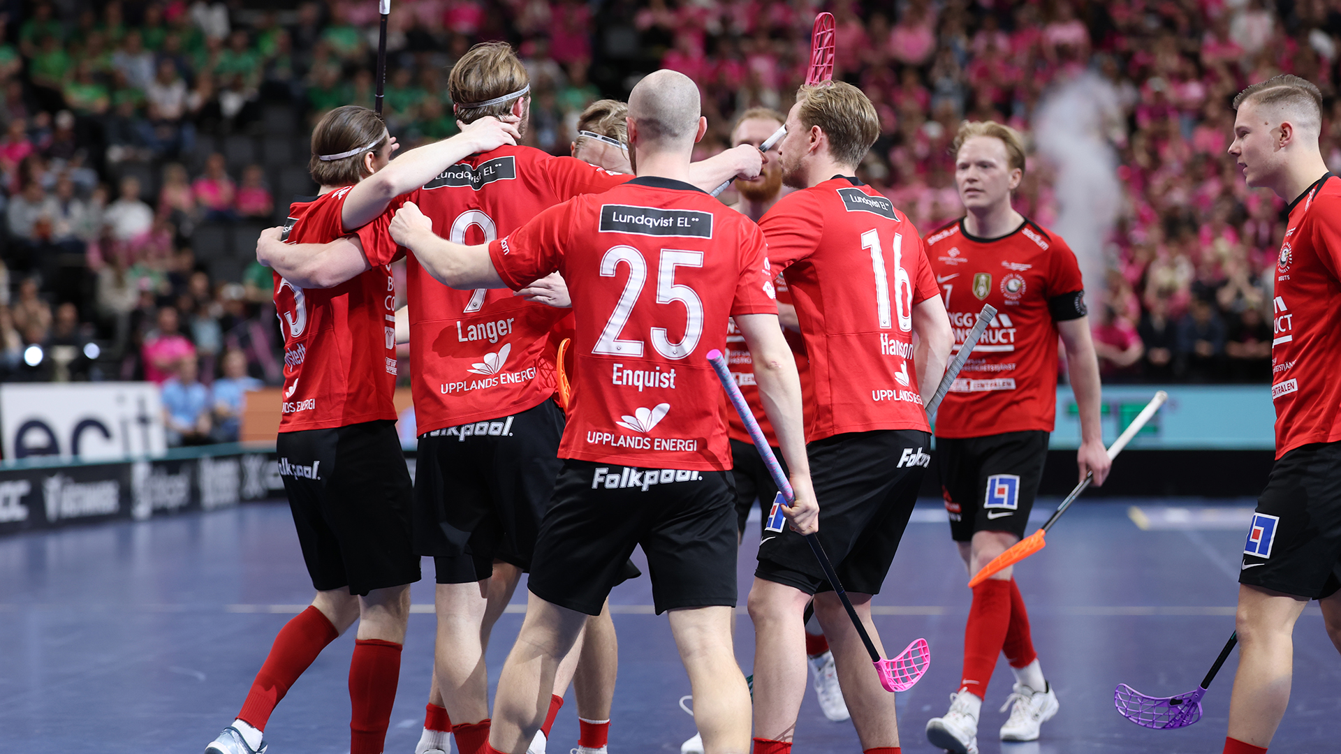 Foto på ett innebandylag.