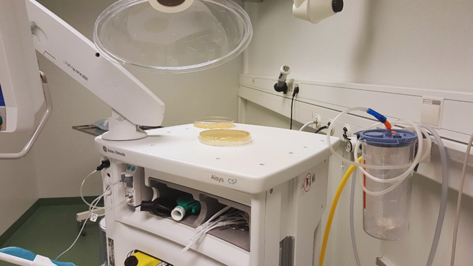 White colored lab equipment.