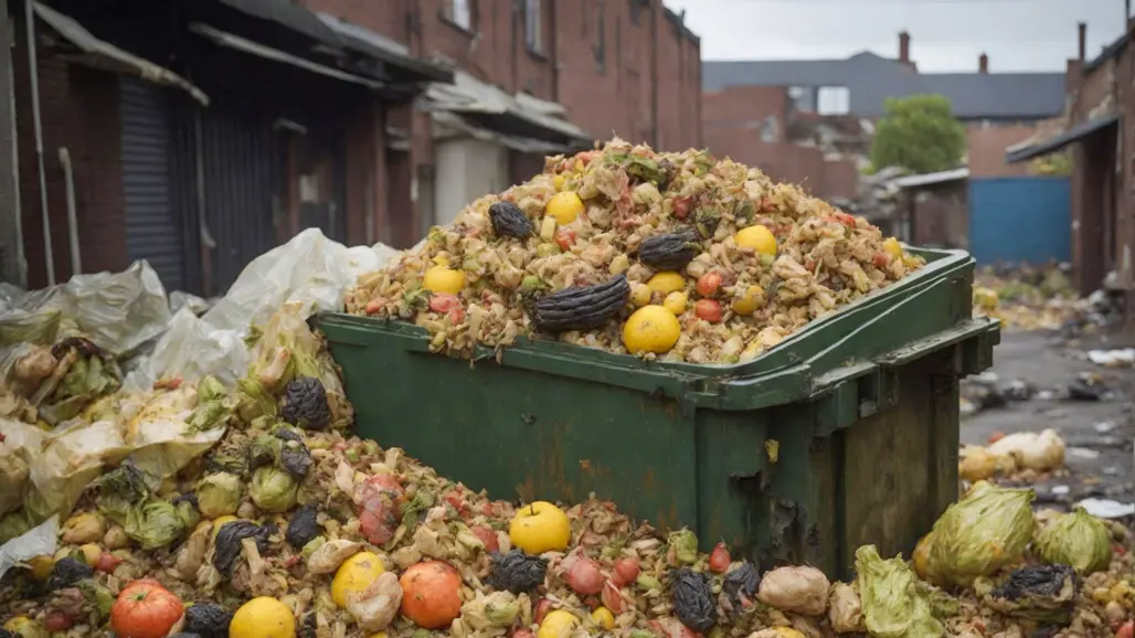 A container with old vegetables. Photo.