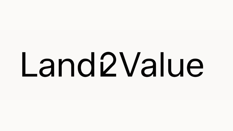 Logo with the text Land2Value.