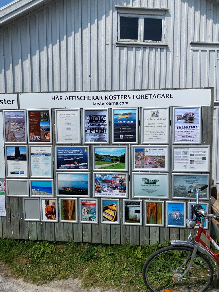 Affischplank för Kosters företagare, Tommy Larsson Segerlind