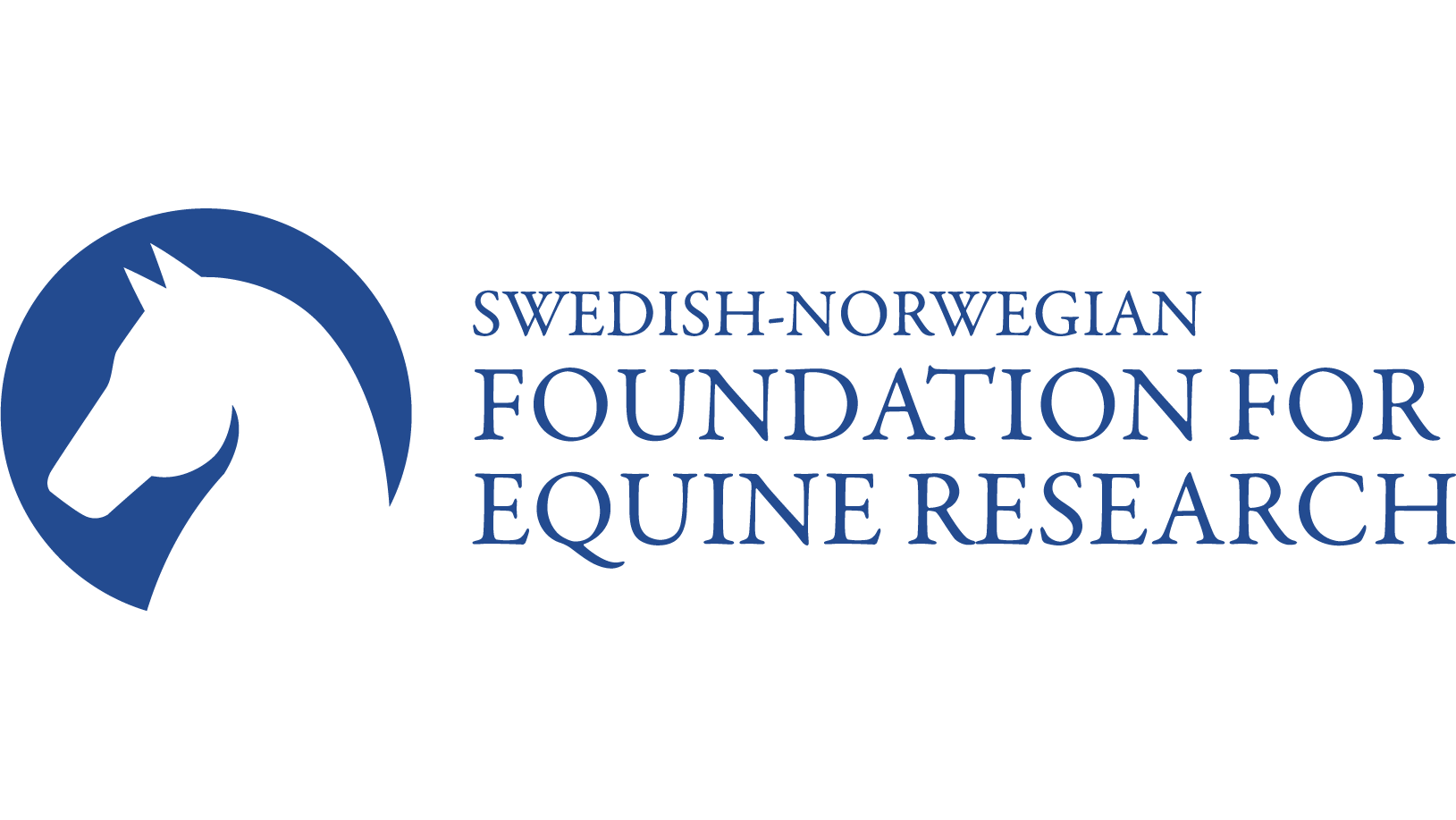 Logotype for The Swedish-Norwegian Foundation for Equine Research.