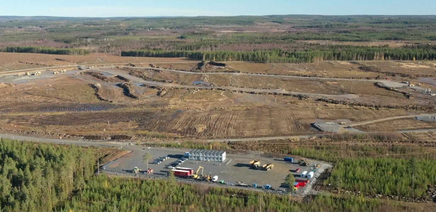 Plats för framställning av grönt stål. Foto: Bodens kommun.