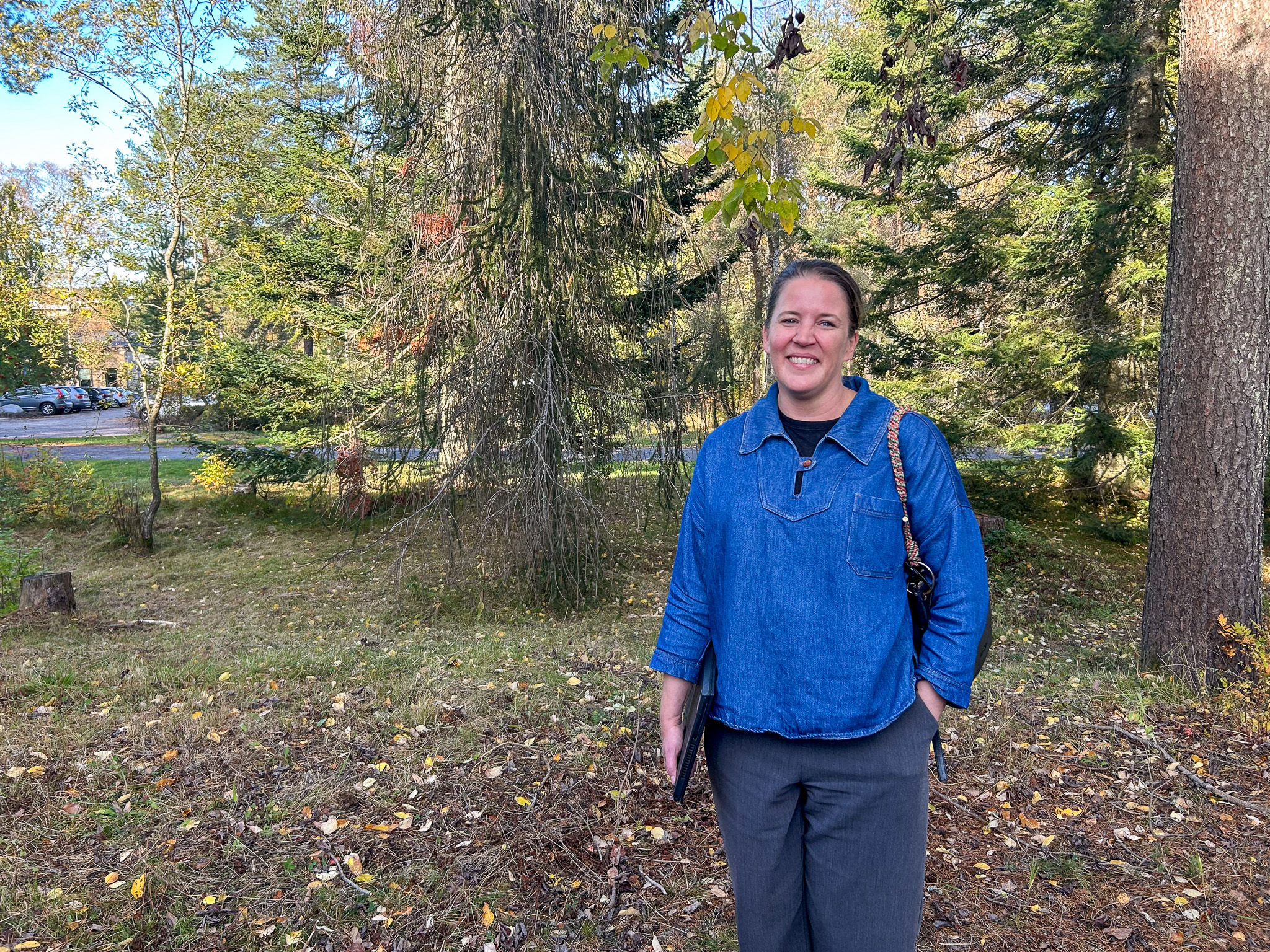 Salla Franzén outdoors in Umeå.