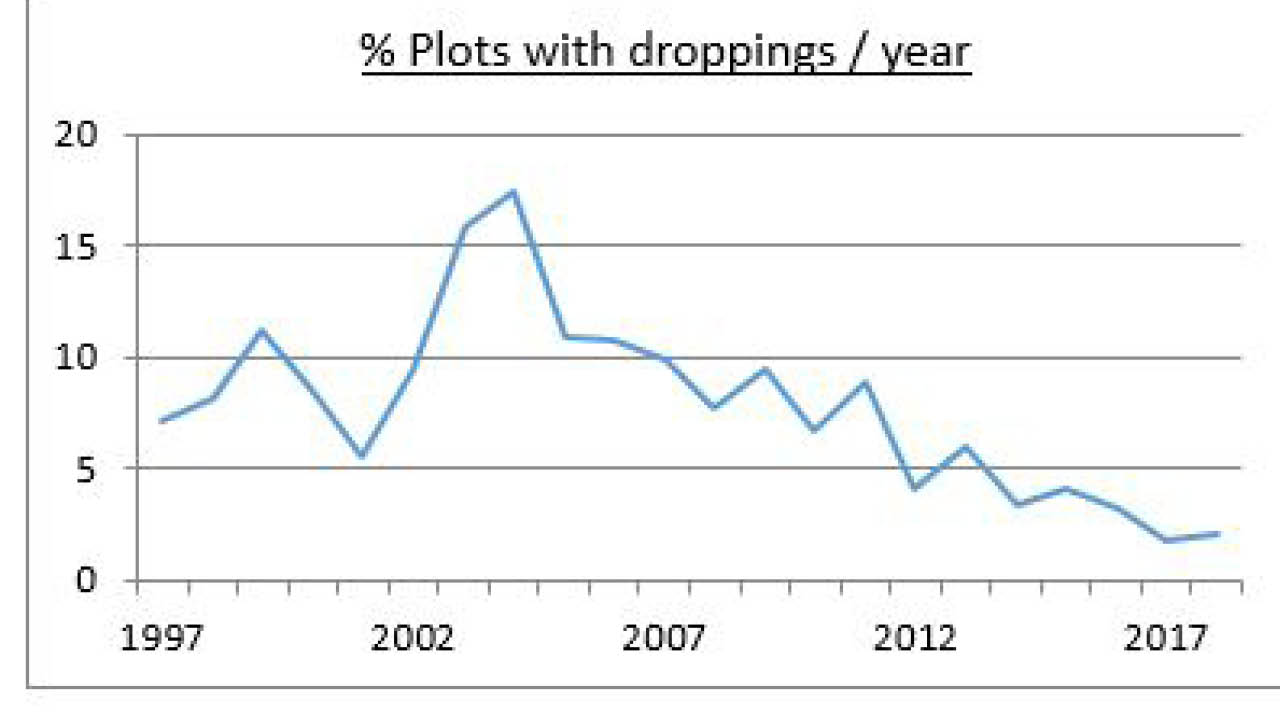 Figur som visar blå linje. Figur