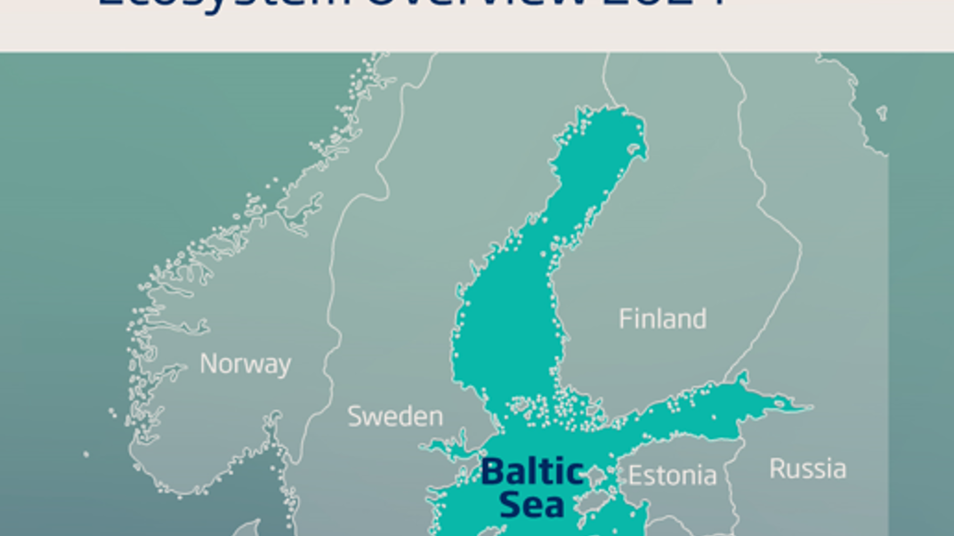 Image showing a map of northern Europe with the Baltic Sea clearly marked