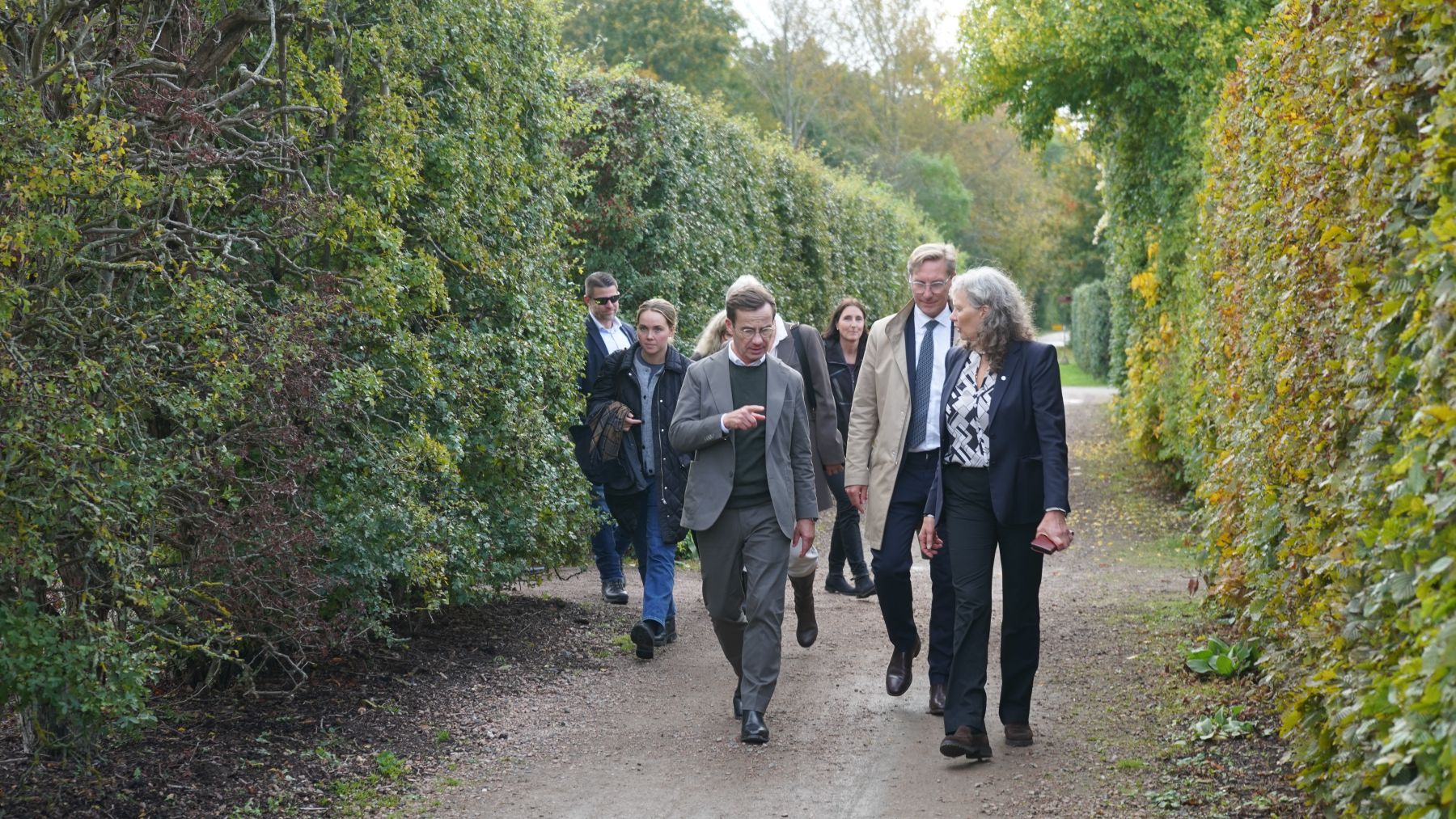 Prime minister Ulf Kristerson and vice-chancellor Maria Knutson Wedel.