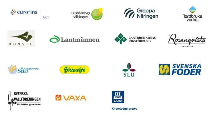 Collage med alla utställare logotyper i bokstavsordning.