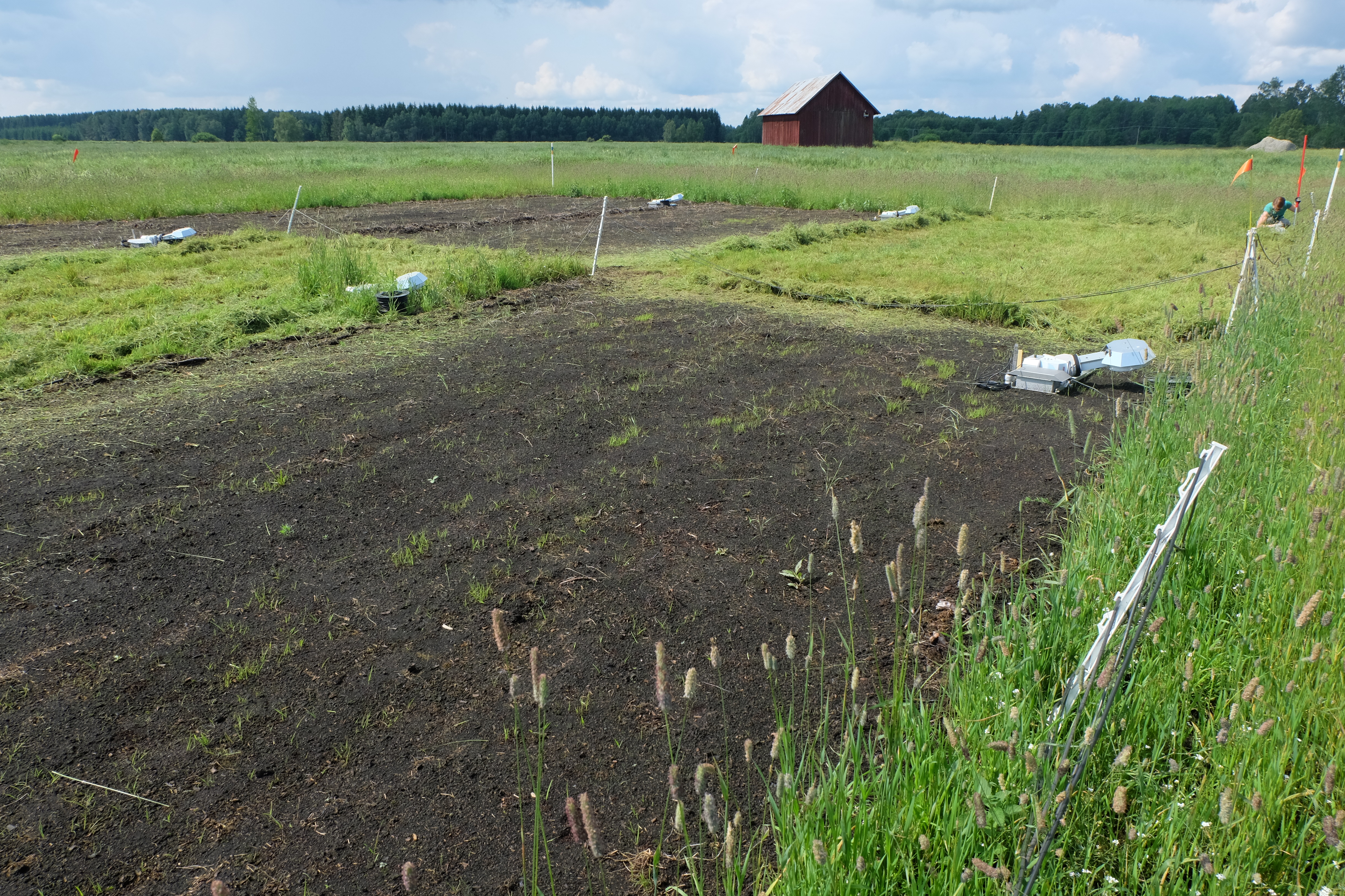 Växthusgasmätning från torvjord