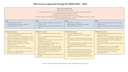 overview courses 2022 - 2025