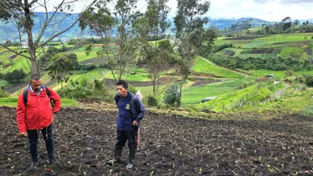 Vegetable producers Colombia. Photo: Marie-Hélène Dabat