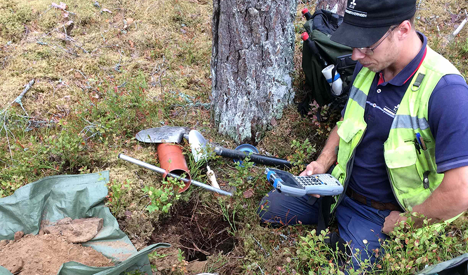 Foto på fältarbete