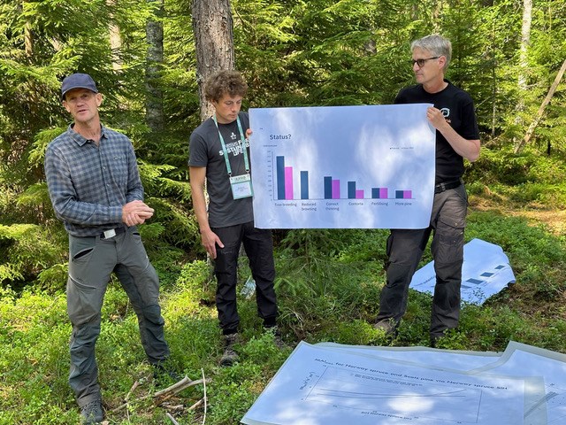 exkursion i skogen