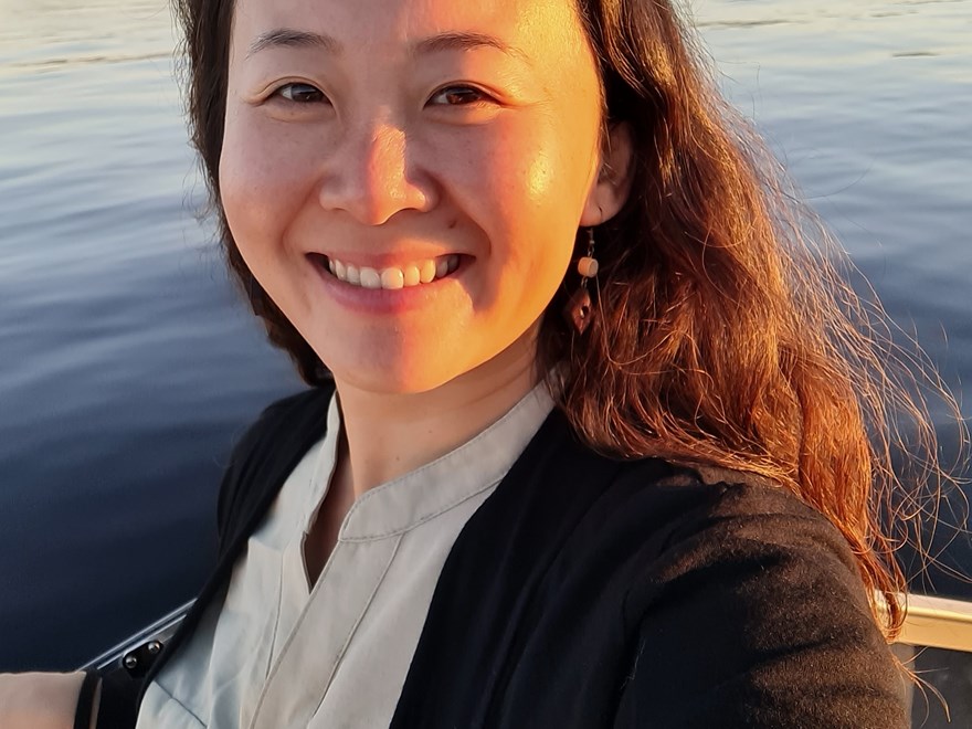 woman smiling at camera