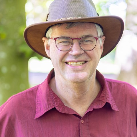 professor in a hat