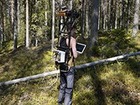 Ryggsäckslaser. Foto: Johan Holmgren