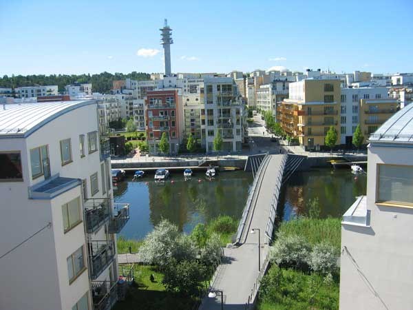 Hammarby sjöstad. Foto: Per Berg, SLU