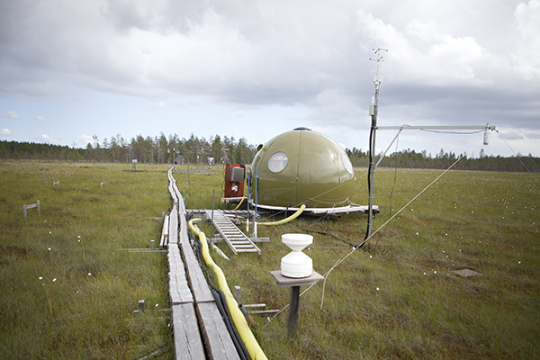 Ekosystemsstationsigloo, Degerö stormyr. Foto: Jenny Svennås-Gillner, SLU