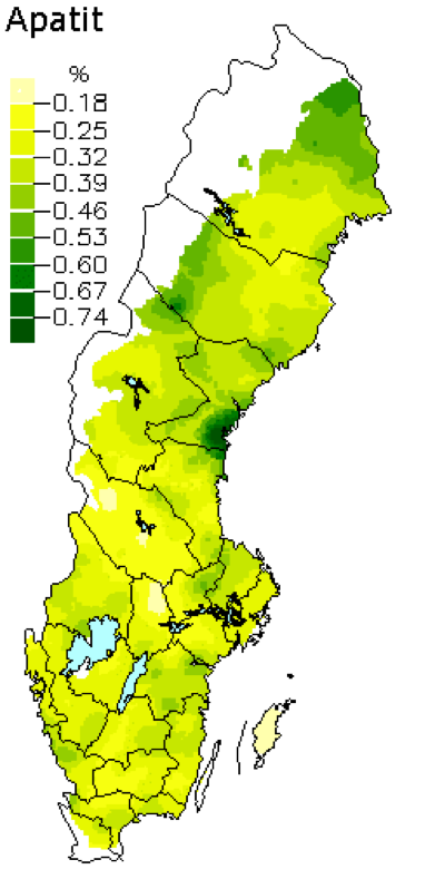 En Sverigekarta med markeringar i olika färger, illustration.