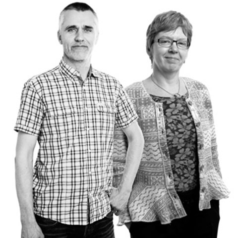 Jens Fölster och Karin Blombäck. Foto: Jenny Svennås-Gillner (Jens Fölster) och Viktor Wrange (Karin Blombäck).