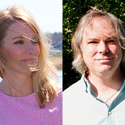 Sara Bergek, SLU (till vänster) och Brendan Mckie, SLU (till höger). Foto.