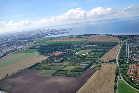 Flygbild över Alnarp.