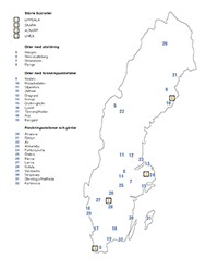 Orter där SLU har verksamhet | Externwebben