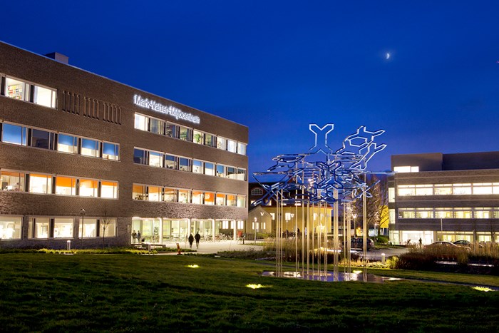 Evening picture of the MVM house at Ultuna. Photo.