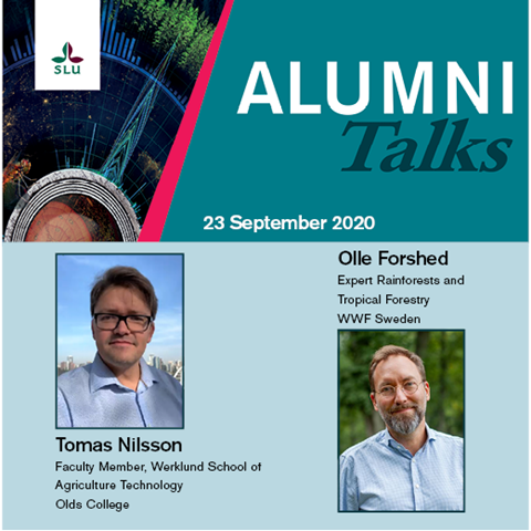 Alumni Talks talare Tomas Nilsson och Olle Forshed. Foto.