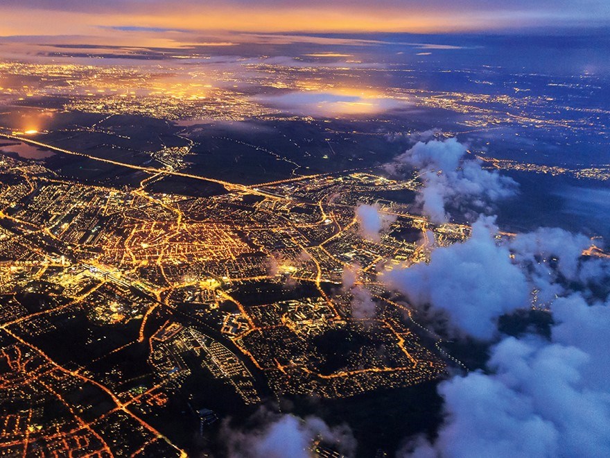 Cityscape from above