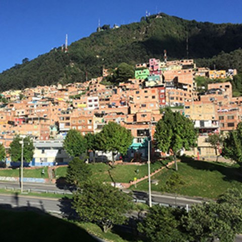 City view Bogota. Photo. 