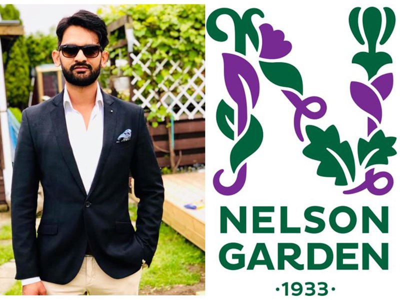 Logotype Nelson Garden och Ali Malik.