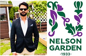 Logotyp Nelson Garden och Ali Malik.
