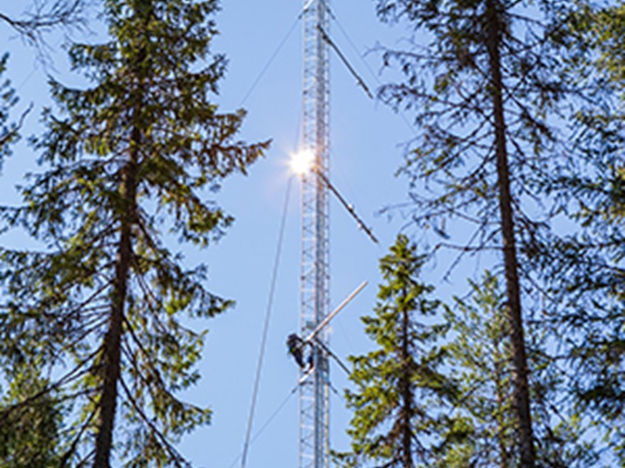 ICOS-tower Svartberget research station SLU