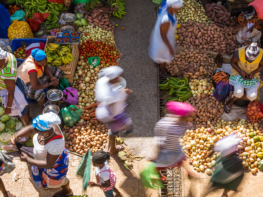 African vegetable market, Assomada, Santiago Island, Cape Verde Photo: Peter Adams / Getty Images 