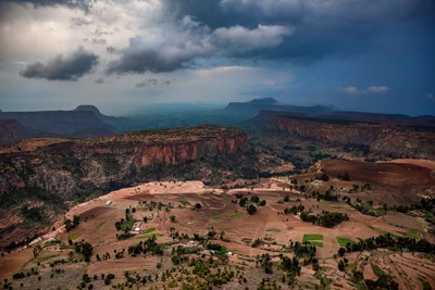 Rural landscape in Tigray, Ethiopia