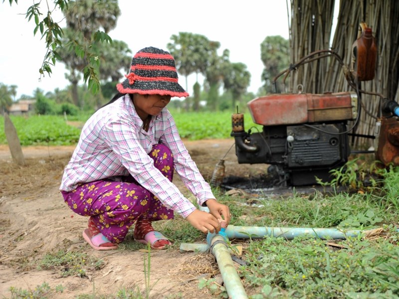 Use of groundwater for irrigation in Kandal Province, Cambodia