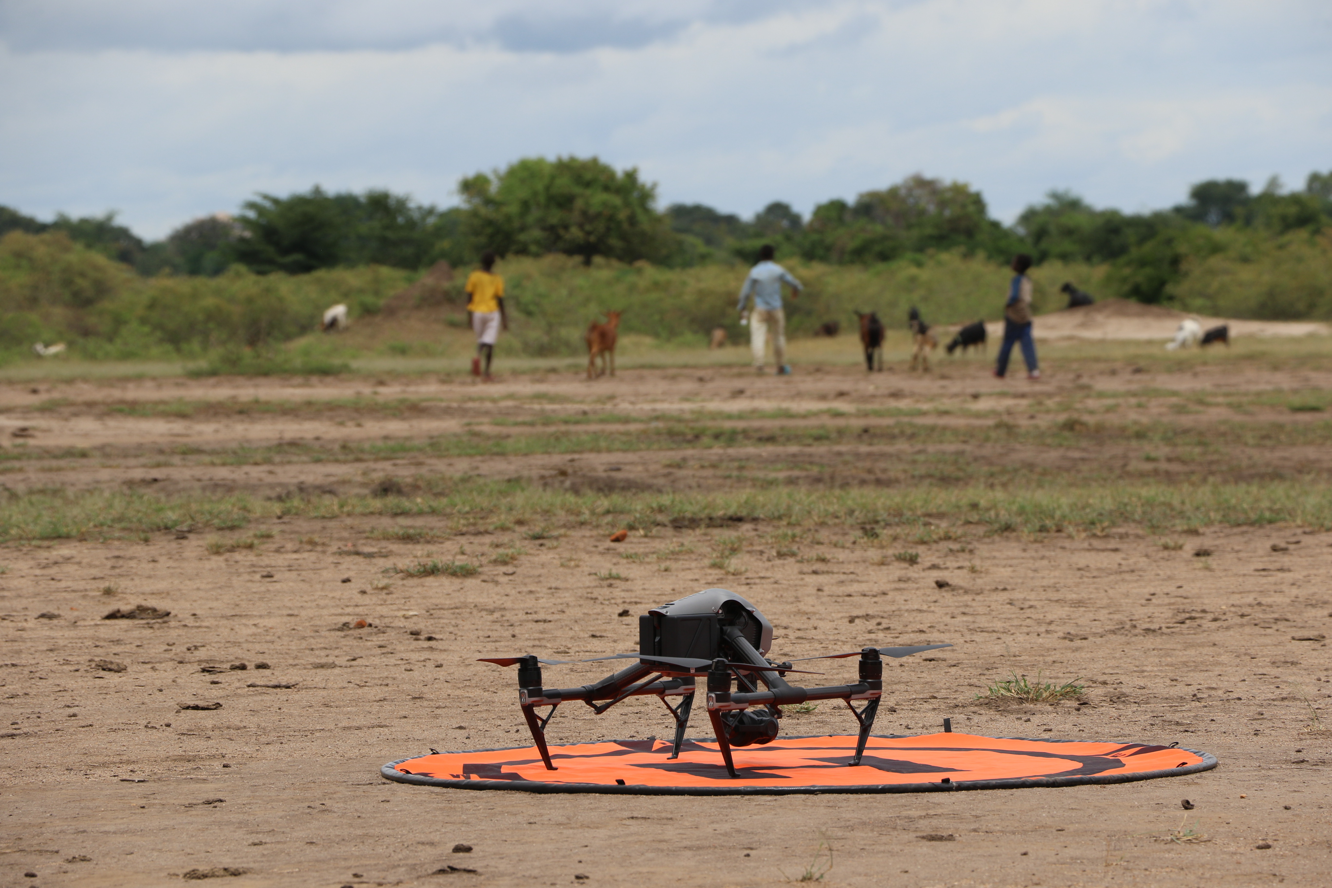 A drone used in agriculture