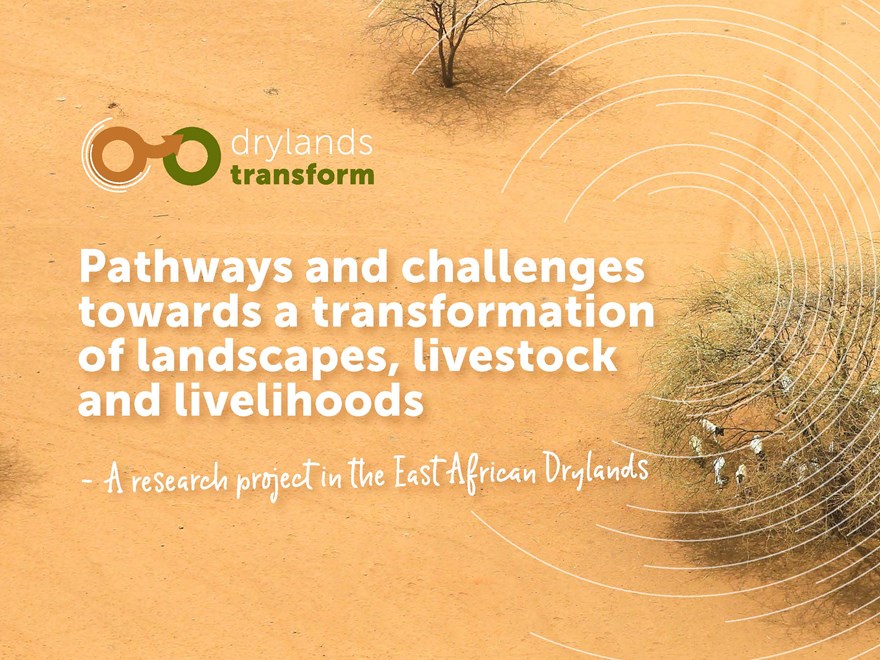 Front page of Drylands Transform brochure