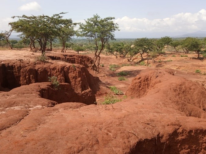 Erosion in West Pokot before.