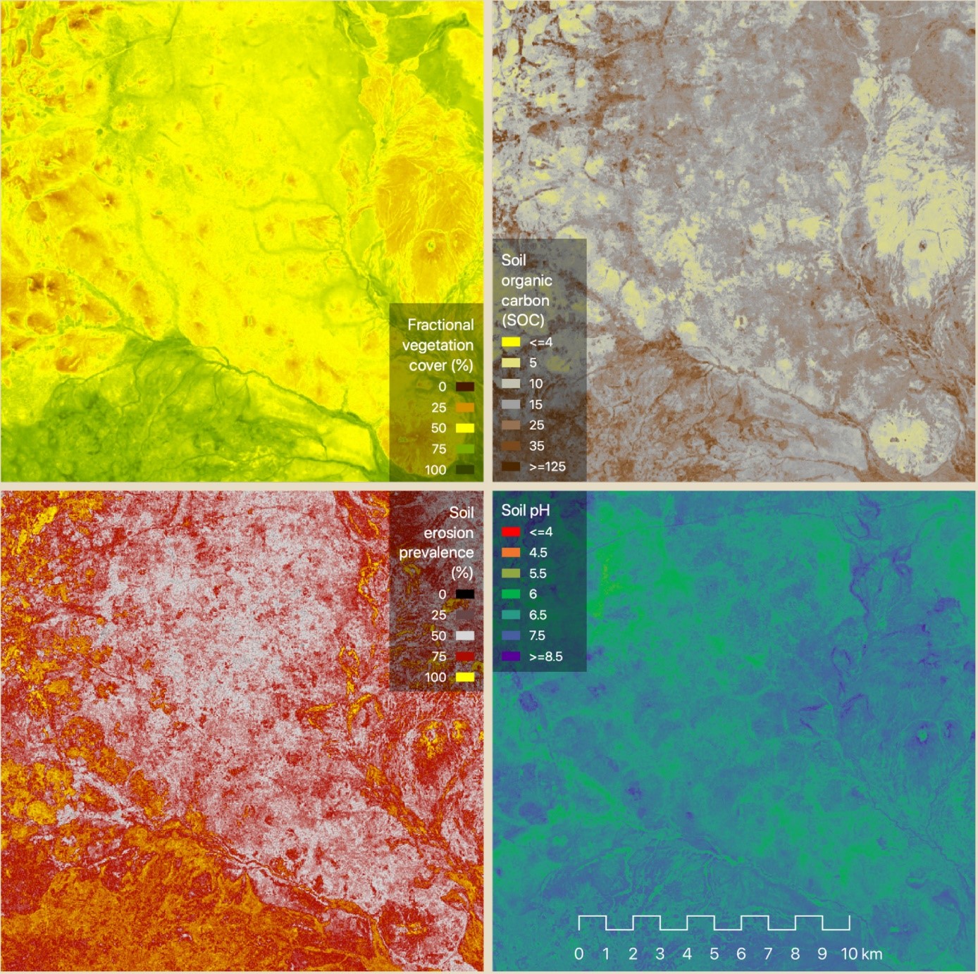 Predictive maps within LDSF