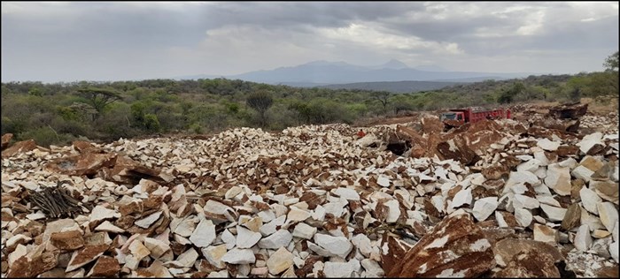 Limestone mined in Africa